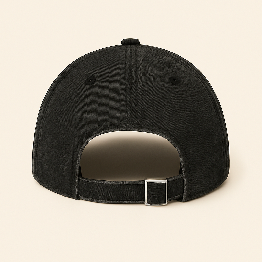 Stonewashed Black Dad Hat