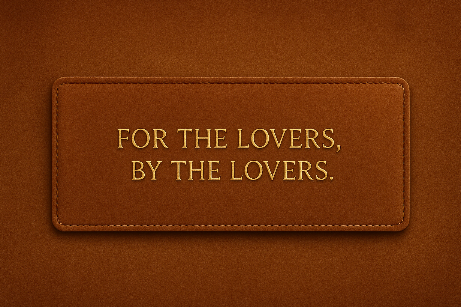 For The Lovers plaque